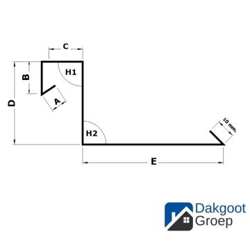 Zinken verholen goot type F